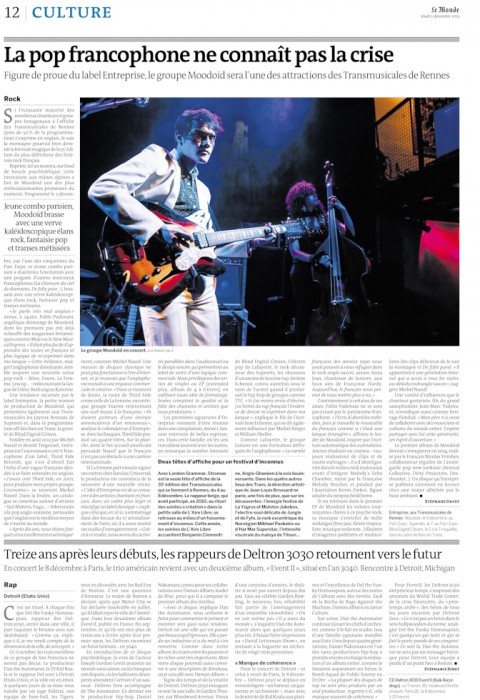 Le Monde le 5 décembre 2013